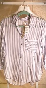 NWT, 3/4 sleeve striped top. Perfect fall top